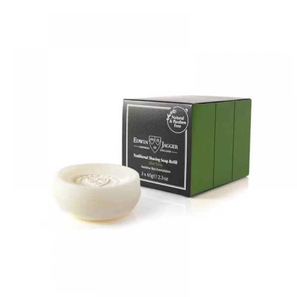 Edwin Jagger – Set de 3 Jabones de Afeitar Lima y Granada 65 g